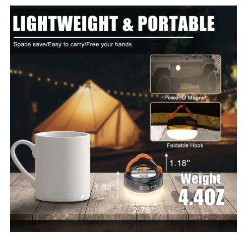 Led Camping Lantern, Collapsible Portable Led Lanterns, Battery Powered  Emergency Light, Lightweight Waterproof, 1pc