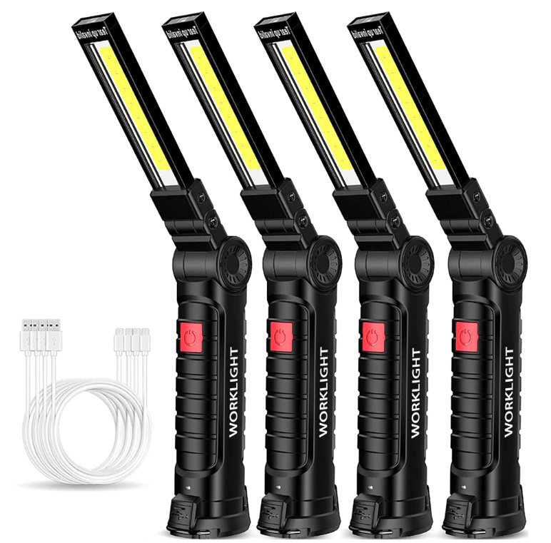 Multipurpose Led Flashlight, 12 Led Beads Usb Rechargeable Torch,  Waterproof Hand Lamp With Cob Light For Camping Hiking Walking Repair Work  Emergency Lighting - Temu