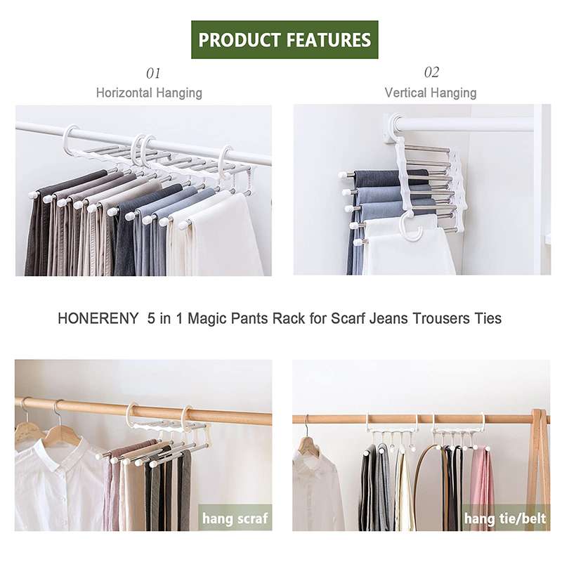 Folding Pants Storage Multifunctional Hanger - papmall® - International  E-commerce Marketplace