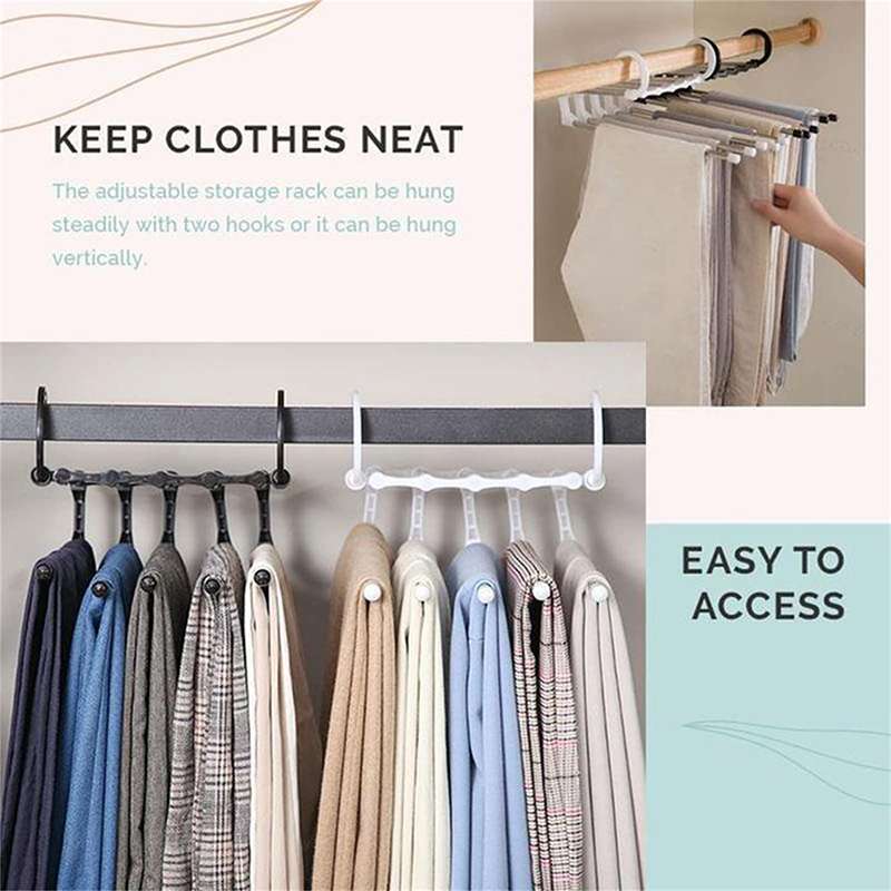 Space-saving Foldable Multi Clothes Hanger, Closet