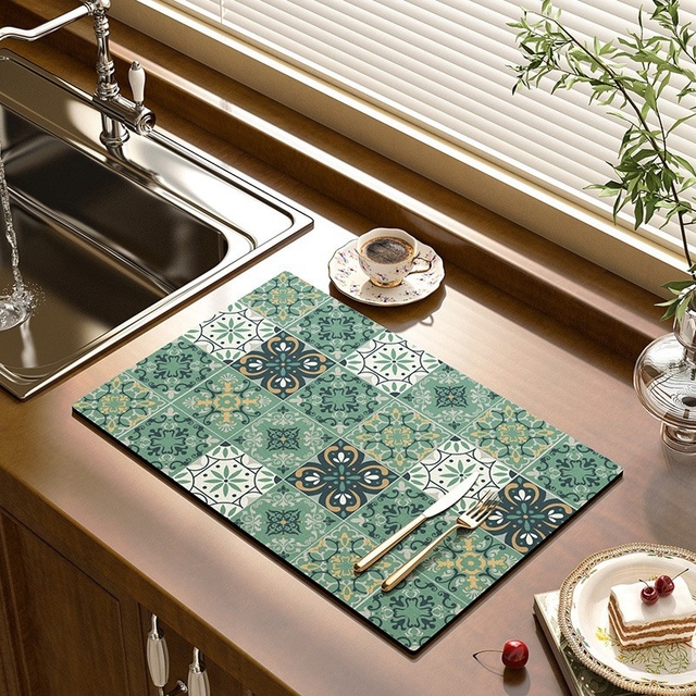 [Pre-oder] Kitchen Drain Pad Dish Drying Mat Rugs