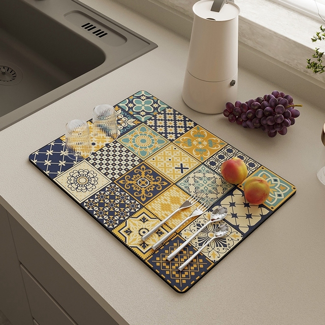 [Pre-oder] Kitchen Drain Pad Dish Drying Mat Rugs