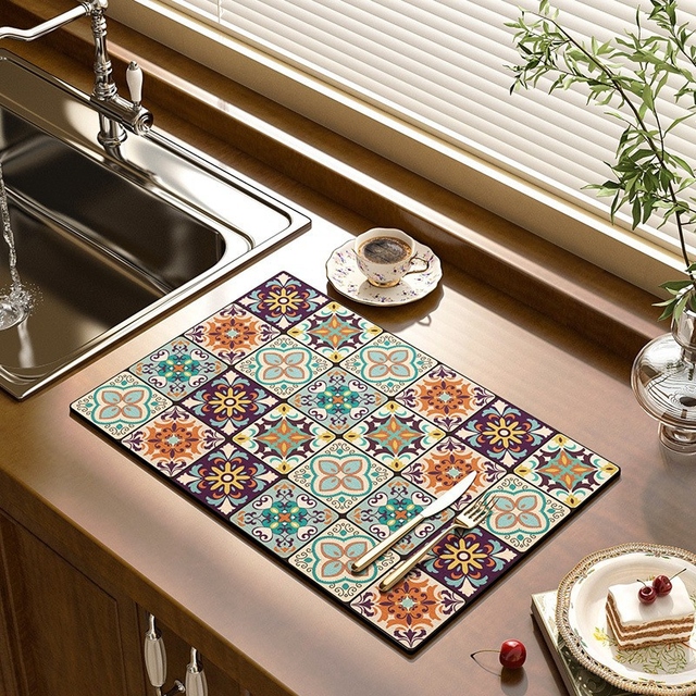 Pre-oder] Kitchen Drain Pad Dish Drying Mat Rugs - papmall® - International  E-commerce Marketplace