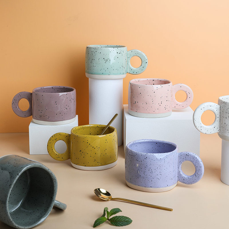 Nordic Style Ceramic Mug Coffee Mug Couple Breakfast - Temu