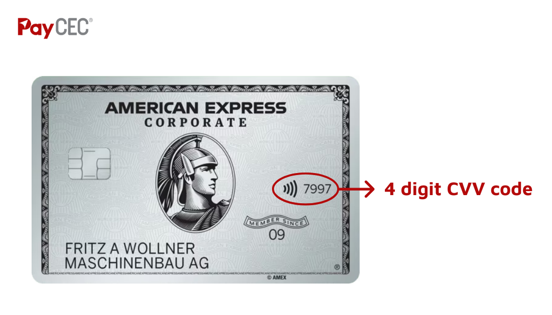 Amex CVV code American Express