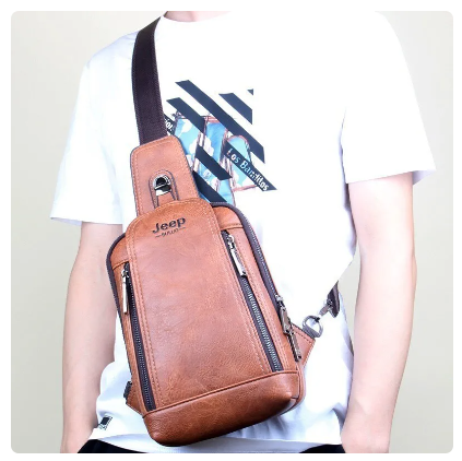 Men's Chest Bag Fashion Messenger Bag Casual Sports Bag Shoulder