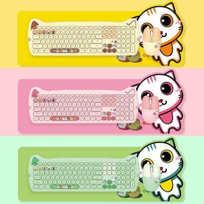 Cut-Cat-Juego-De-Teclado-ergon-mico-inal-mbrico-para-ordenador-port-til-y-PC-combinaci