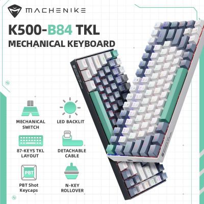 Machenike-K500-B84-TKL-Wired-Mechanical-Keyboard-84-Keys-LED-Backlight-Gaming-Keyboard-PBT-Doubleshot-Keycaps
