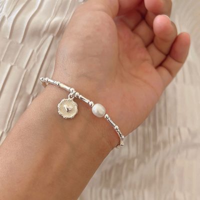 VENTFILLE-925-Sterling-Silver-Pearls-Bamboo-Knots-Bracelet-for-Women-Girl-Simple-Korean-Jewelry-Birthday-Gift (2)